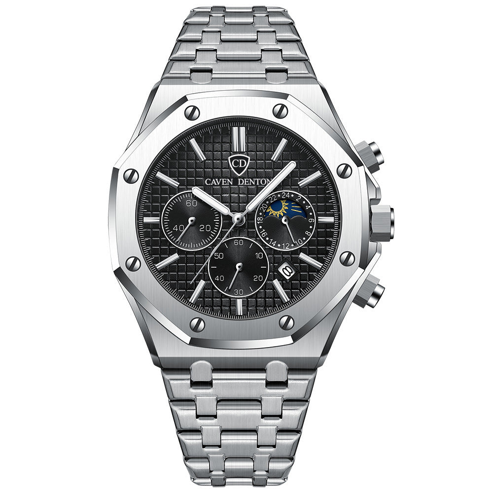 The Sterling Men’s Analogue Watch in Polished Silver