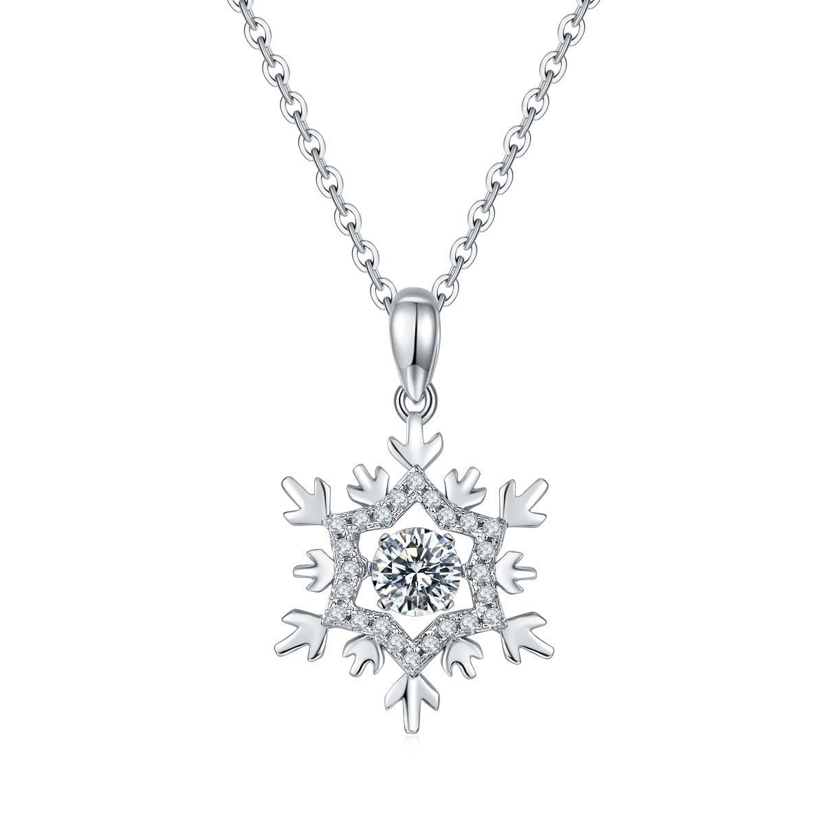 The Al-Turath Royal Pendant: Brilliant Moissanite in Platinum-Finished S925 Silver