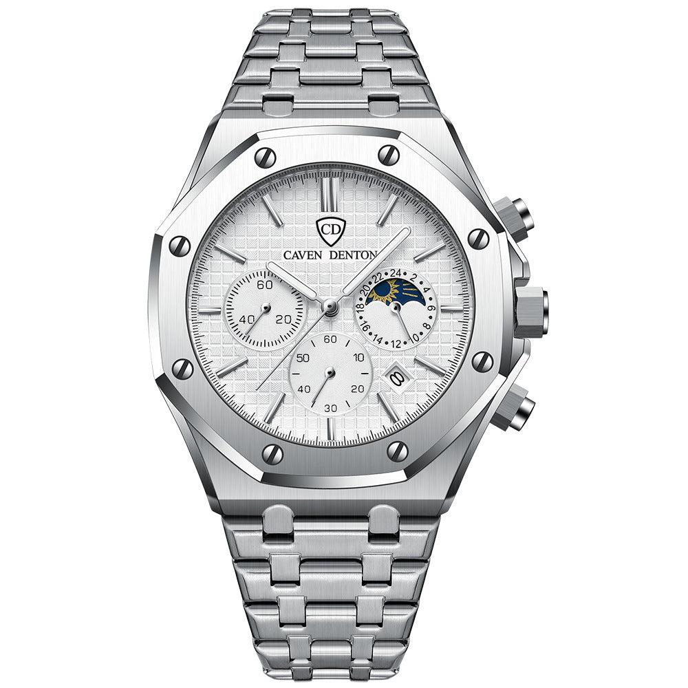 The Sterling Men’s Analogue Watch in Polished Silver