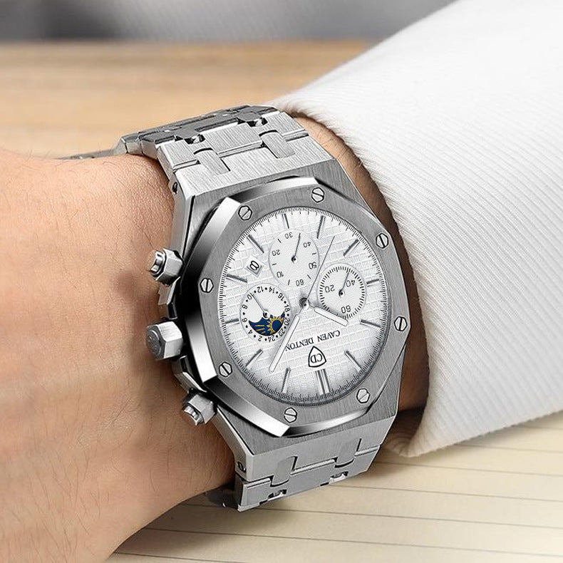 The Sterling Men’s Analogue Watch in Polished Silver